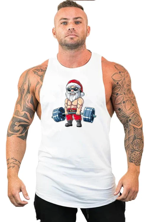 2023 New Gym Brand Fitness Clothing Bodybuilding Singlets Tank Top Men Muscle Shirt Sportwear Vests Cotton Stringer Tops