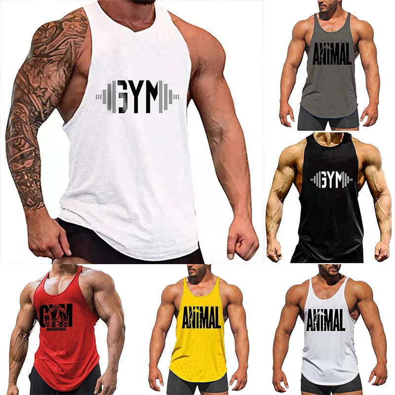 Men's New Tank Top T-Shirt Summer Sports Style Casual Running Exercise Mountain Short Sleeve 2024 Oversized Men's Tank Top